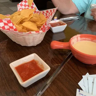 Fresh made chips and salsa