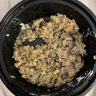 Bowl was mostly rice and it was very mushy.