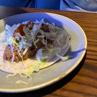 Ground beef taco, a la carte