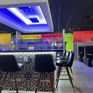 Bar area, near booths