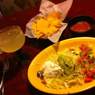 California Burrito and lime margarita