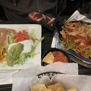 Chicken fajitas
