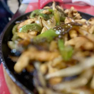 Chicken fajitas