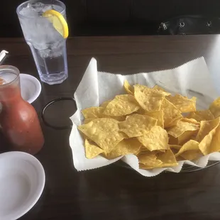 Salsa and chips