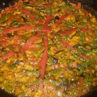 paella, food