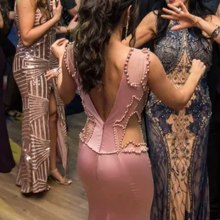 Back view of the updo