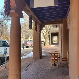 Outside