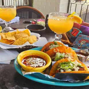Definitely order the &quot;Skinny Magarita&quot;.  It&apos;s fresh orange and lime juice with tequila.  Absolutely delish.