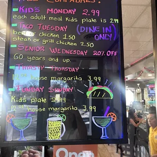 Daily Specials.. Dine-In Only