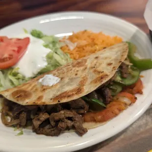 Lunch Fajita Quesadilla