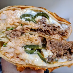 Chile Relleno Birria Burrito