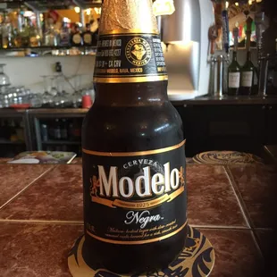 Negra Modelo. My standard beer at any Mexican joint. Just waiting on my take out order.