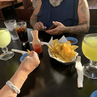 Can't be better than chips, salsa and margaritas!
