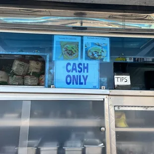 Cash only