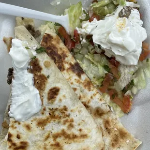 Carne asada quesadilla