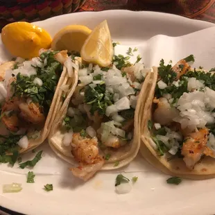 Shrimp tacos.