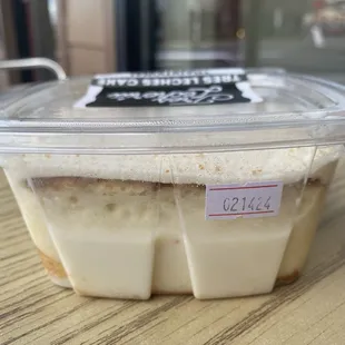 Side view of Traditional Tres Leches