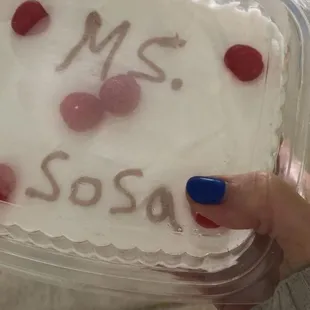 Personalized tres leche