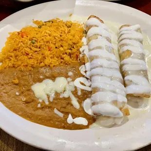 Fried Chicken Burrito Combo 2