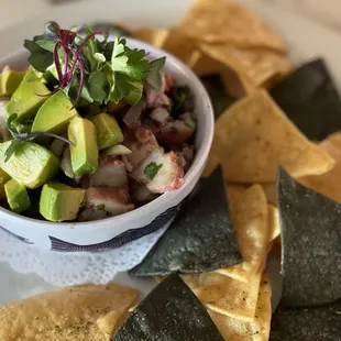 Octopus ceviche bowl