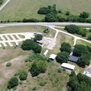 7.) Another aerial view of Tres Palacios RV Park.