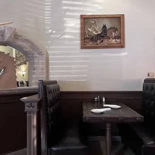 Booth by bar
