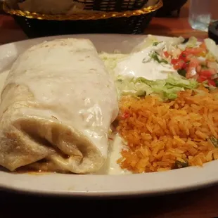 My burrito Gigante, very tasty!