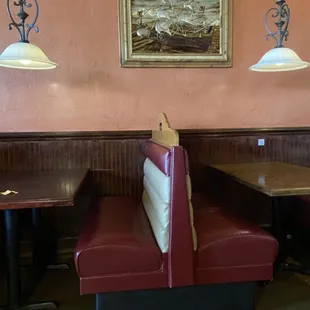 Interior, Booths