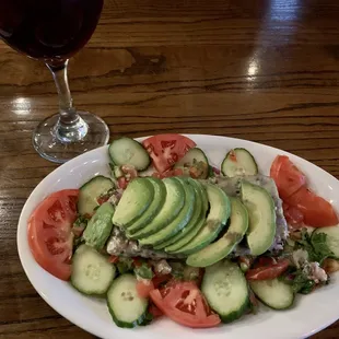 Seared tuna ceviche.