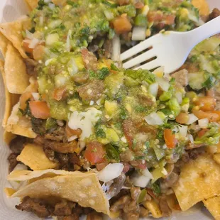Asada nachos