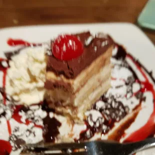Really even the Teramisu. I think I missed spelled it but I didn&apos;t missed a bite.