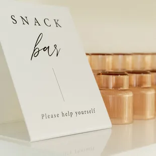 Enjoy a snack drink or treat from our amenities bar