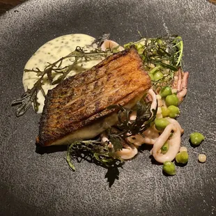 Crispy Skin Striped Bass