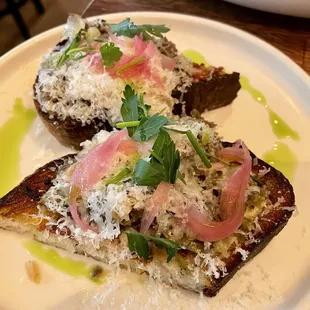 Morel Mushrooms Toast