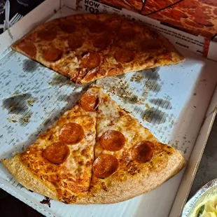 Double pepperoni pizza