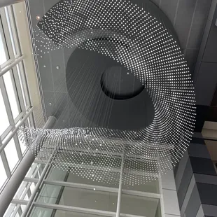 art installation from below