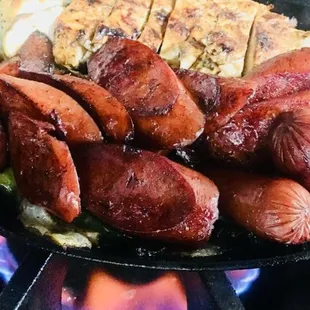 Chicken &amp; Smoked Sausage Fajitas!