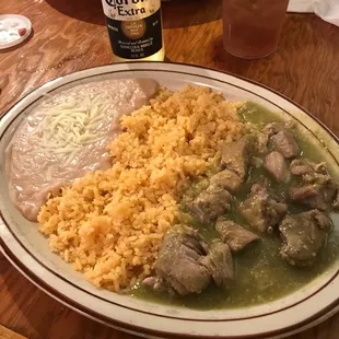 Chili Verde Dinner