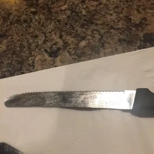 Dirty knife