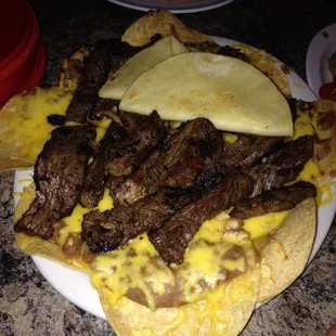 Botana (fajitas) for two with nachos and quesadillas