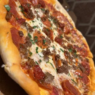 Pizza was also very good! This is the Spicy Pepperoni Rustica