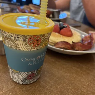 Kids drink at breakfast