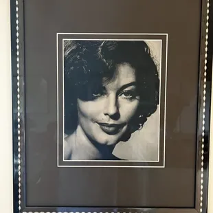 AVA GARDENER framed by Norm @ Trewin