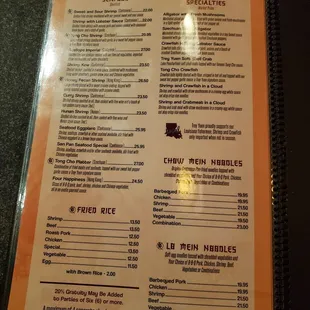 Menu page 4