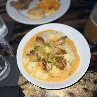 Shrimp &amp; Grits + Southern Comfort