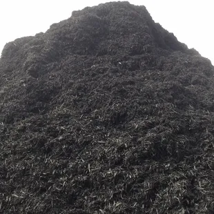 Dyed black hardwood mulch