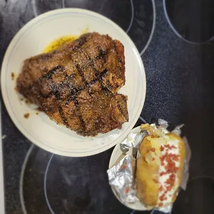 A True GROWN MAN Porterhouse Steak !!!!