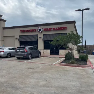 parking lot with cars