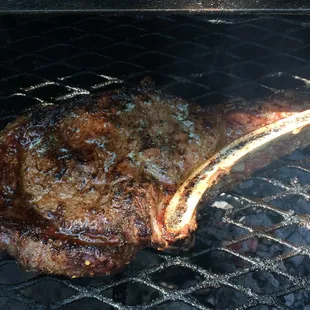 Grilled Bone in rib-eye from Tri-County!