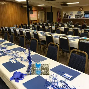Set up for Alumni Banquet!